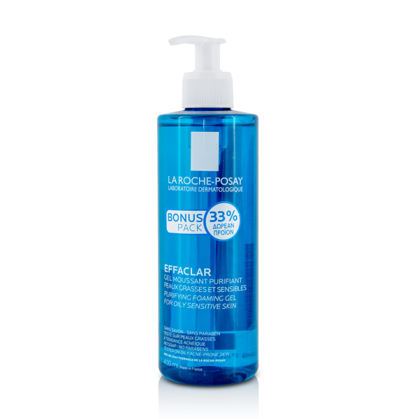 La Roche Posay Effaclar Gel Moussant Purifiant, Zελ Καθαρισμού για Μικτή - Λιπαρή Επιδερμίδα, 400ml