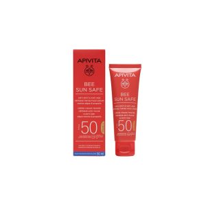 Apivita Bee Sun Safe Κρεμα Προσώπου Κατά των Πανάδων & των Ρυτίδων με Χρώμα SPF50, 50ml