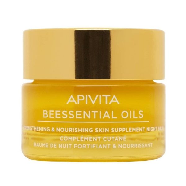 Apivita Balm Προσώπου Νύχτας, Συμπλήρωμα Ενδυνάμωσης & Ενυδάτωσης της Επιδερμίδας, 15ml