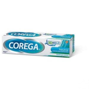 Corega Neutral Cream Στερεωτική Κρέμα για Τεχνητή Οδοντοστοιχία με Ουδέτερη Γεύση, 40gr