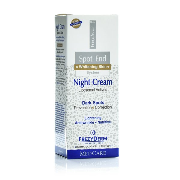 Frezyderm Spot-End Night Cream 50ml, Λευκαντική Κρέμα Νύχτας