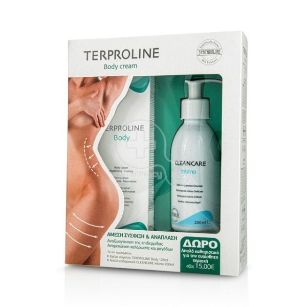 Synchroline Terproline Body Cream 125ml & Δώρο Cleancare Intimo Καθαριστικό για Ευαίσθητη Περιοχή 200ml