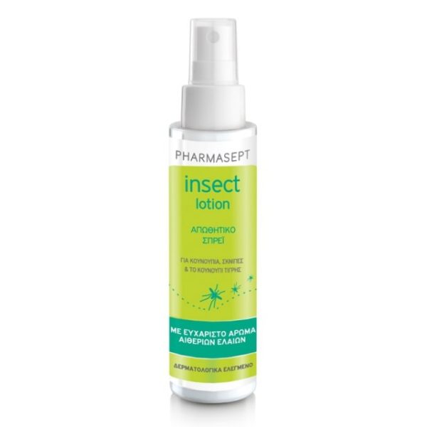 Pharmasept Insect Lotion Απωθητικό Spray 100 ml για κουνούπια, σκνίπες & το κουνoύπι τίγρης