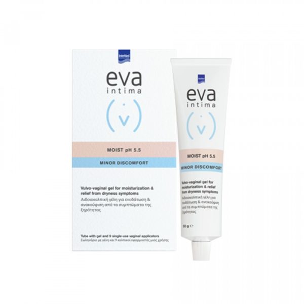 Intermed Eva Intima Moist Ph5.5 Minor Discomfort Ενυδατική Γέλη Για Την Κολπική Ξηρότητα, 50gr