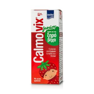 Intermed Calmovix Junior Σιρόπι για Ξηρό Βήχα για Βρέφη από 6μηνών & Παιδιά ως 6ετών Γεύση Φράουλα 125ml