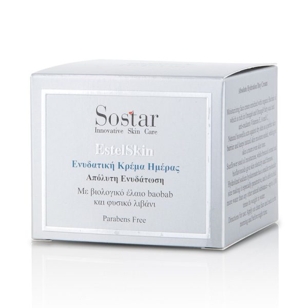 Sostar EstelSkin Αντιγηραντική Κρέμα Προσώπου Με Βιολογικό Έλαιο Baobab και Φυσικό Λιβάνι 50ml