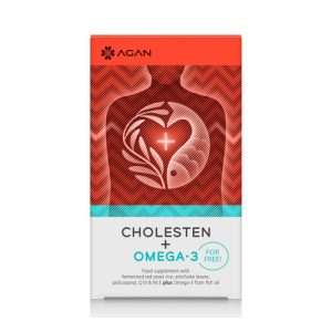 Agan Cholesten 30caps + Omega 3, 30 caps για την Προστασία της Καρδιάς και την μείωση της Χοληστερίνης