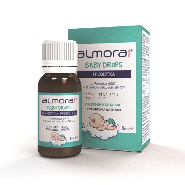 Almora Plus Baby Drops 8ml, για την Ανακούφιση των Βρεφικών Κολικών