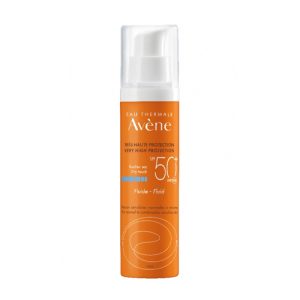 Avène Soins Solaires Λεπτόρρευστη Αντηλιακή Κρέμα Προσώπου SPF 50+ για το Κανονικό/Μικτό Δέρμα 50ml