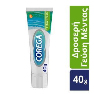 Corega 3D Ultra Fresh Cream 40ml, Στερεωτική Κρέμα για Τεχνητή Οδοντοστοιχία