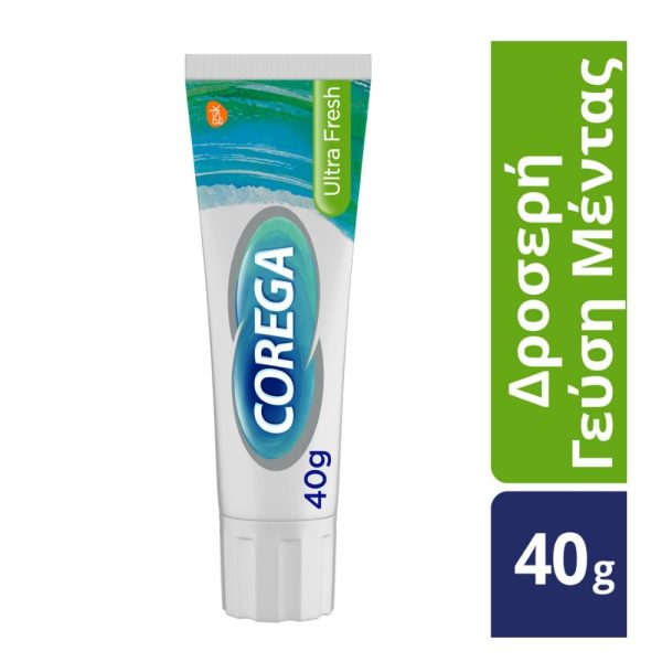 Corega 3D Ultra Fresh Cream 40ml, Στερεωτική Κρέμα για Τεχνητή Οδοντοστοιχία