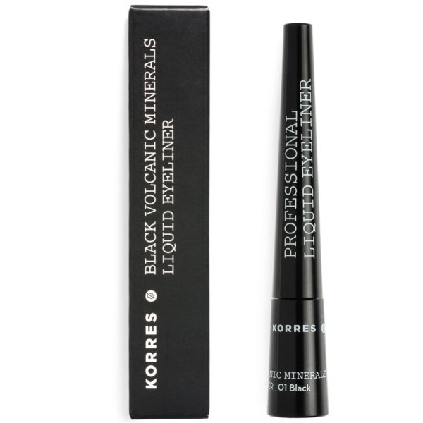 KORRES LIQUID EYELINER BLACK VOLCANIC MINERALS