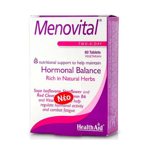 Health Aid Menovital Hormonal Balance, Συμπλήρωμα για την Εμμηνόπαυση, 60tabs