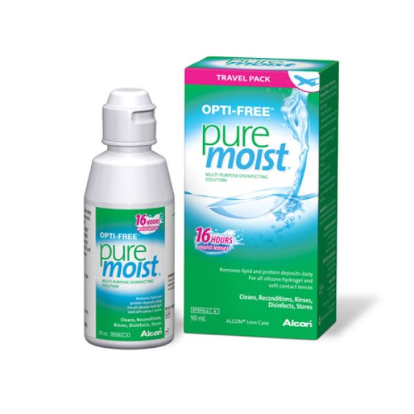 Alcon Opti free Pure Moist Hydraglyde Travel Pack Υγρό Φακών Επαφής, 90ml