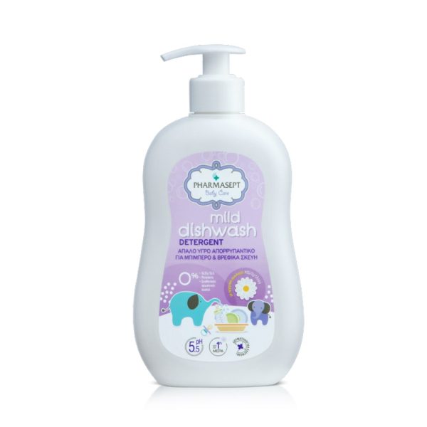 Pharmasept Baby Mild Dishwash Detergent 400ml, Απαλό Υγρό Απορρυπαντικό για Μπιμπερό & Βρεφικά Σκεύη