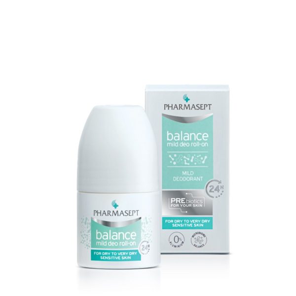 Pharmasept Balance Mild Deo Roll-On 50ml - Απαλό Αποσμητικό Για Την Ξηρή & Πολύ Ξηρή Επιδερμίδα