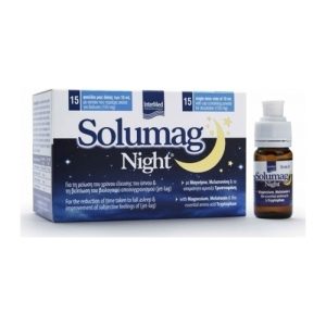 Intermed Solumag Night Συμπλήρωμα Διατροφής για την Αϋπνία 15φιαλ x 10ml