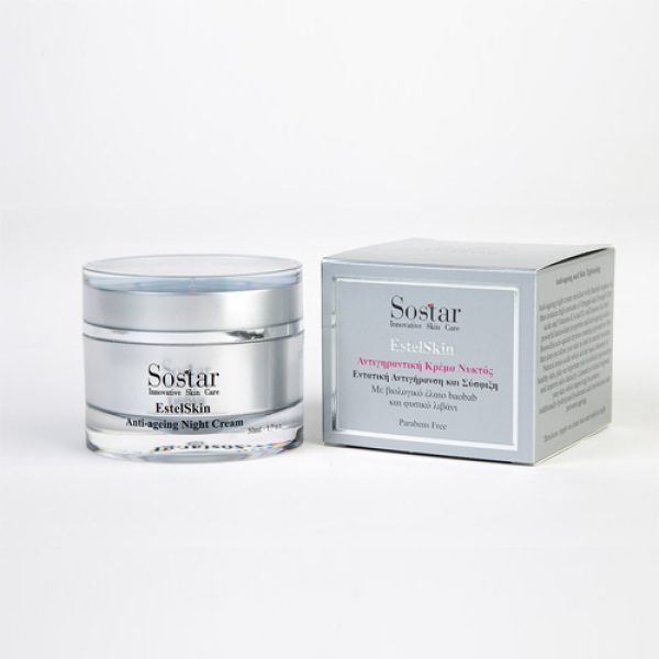 Sostar Estelskin Anti Ageing Night Cream 50ml, Αντιγηραντική Κρέμα Νύχτας