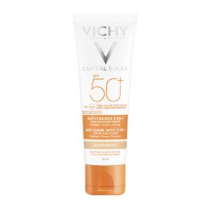 Vichy Capital Soleil Anti Dark Spot Tinted 3 in 1 SPF50+, Αντιηλιακή Προσώπου Κατά Των Κηλίδων Με Χρώμα & Μη Λιπαρή Υφή, 50ml