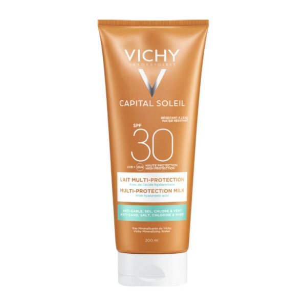 Vichy Capital Soleil Beach Protect Multi-Protection Milk SPF30 Αντιηλιακό Γαλάκτωμα Πολλαπλής Προστασίας, 200ml
