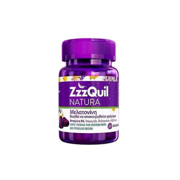 ZzzQuil NATURA Συμπλήρωμα Διατροφής με Μελατονίνη, 30 ζελεδάκια
