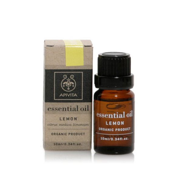 Apivita Essential Oil Lemon Αιθέριο έλαιο Λεμονιού, 10ml