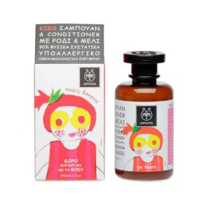 Apivita Kids Σαμπουάν & Conditioner με Μέλι & Ρόδι, 250ml