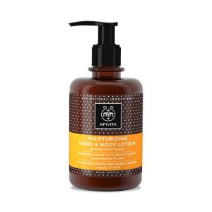 APIVITA Moisturizing Hand & Body Lotion with Grapefruit & Honey Ενυδατική Λοσιόν για τα Χέρια & το Σώμα, 300ml