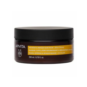 Apivita Hair Mask Nourish & Repair με Ελιά & Μέλι, 200ml