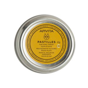 Apivita Pastilles Θυμάρι & Μέλι για τον Ερεθισμένο Λαιμό, 45gr