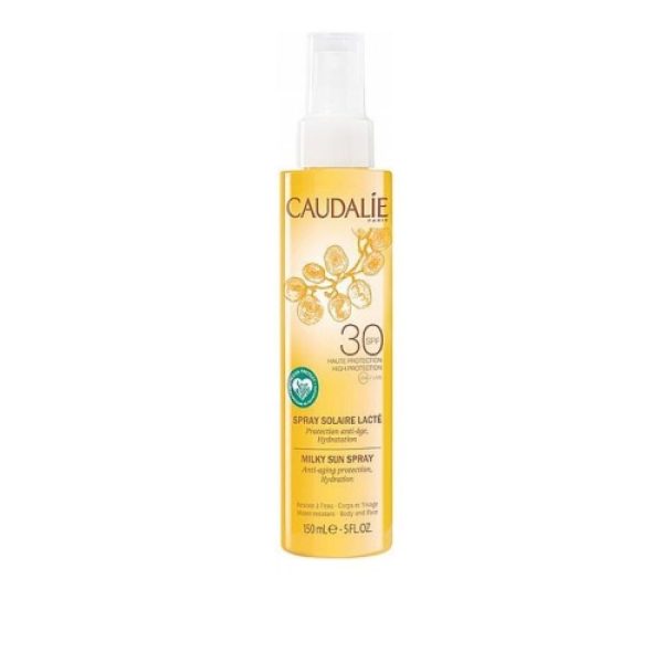 Caudalie Sun Care Milky Sun Spray SPF30 150ml, Αντηλιακό Γαλάκτωμα για Πρόσωπο & Σώμα