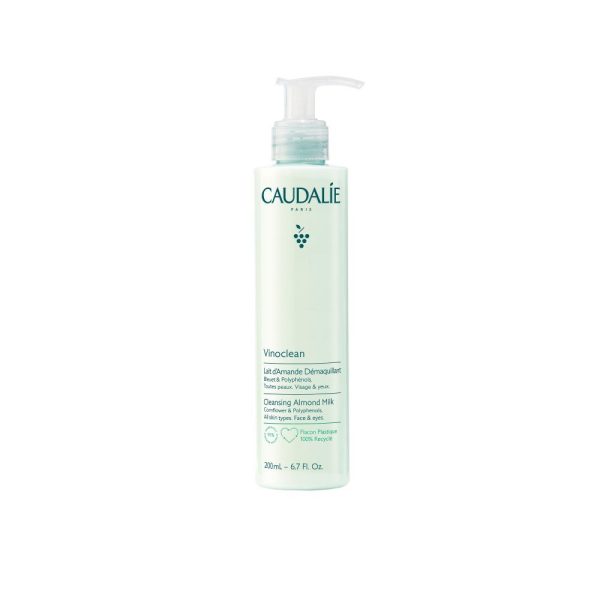 Caudalie Vinoclean Cleansing Almond Milk 200ml, Γαλάκτωμα Καθαρισμού για Πρόσωπο & Μάτια