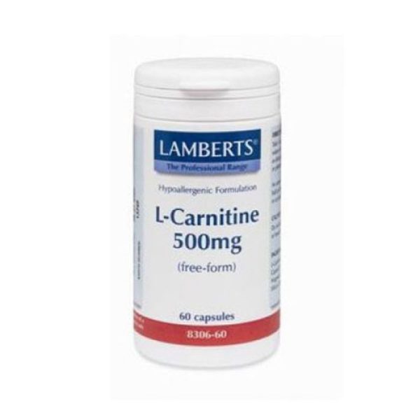 Lamberts L-CARNITINE 500 mg, 60 κάψουλες                      