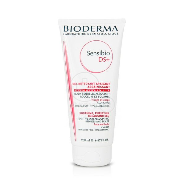 Bioderma Sensibio Ds Gel Moussant Gel Καθαρισμού για Επιδερμίδες με Λιπαρότητα και Απολέπιση 200ml