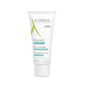 A-Derma Phys-AC Global Soin Imperfections Κρέμα Φροντίδας κατά των Ατελειών για Δέρματα με Τάση Ακμής, 40ml
