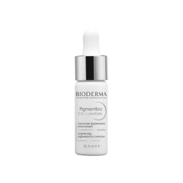 Bioderma Pigmentbio C Concentrate Serum 15ml, Μείωση των Καφέ Κηλίδων - Απολέπιση - Πρόληψη Γήρανσης