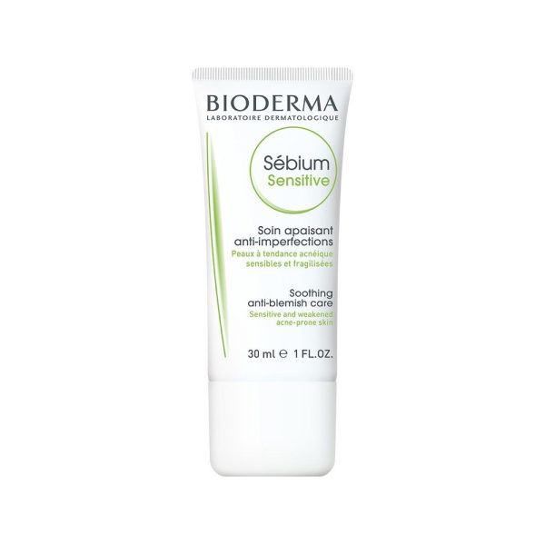 Bioderma Sebium Sensitive Soothing Anti-Blemish Care 30ml, Φροντίδα για την Ευαίσθητη Επιδερμίδα με Τάση Ακμής