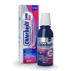 Intermed Chlorhexil 0,20% Long Use Mouthwash 250ml, Στοματικό Διάλυμα με Αντιμικροβιακή Προστασία