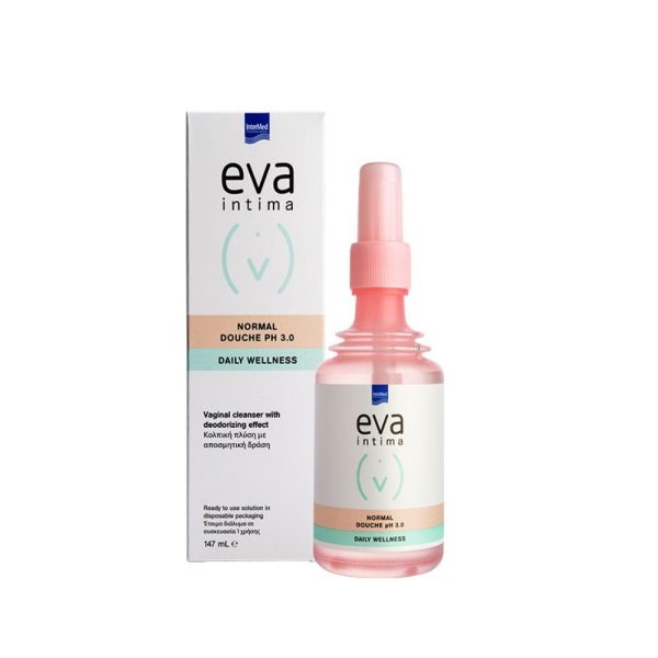 Intermed Eva Intima Normal Douche pH 3.0 147ml, Κολπική Πλύση με Αποσμητική Δράση