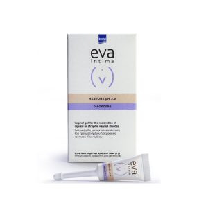 Intermed Eva Restore pH 3.8 Vaginal Gel 9tubes, Κολπική Γέλη για Αποκατάσταση του Κολπικού Βλεννογόνου, 9τεμ