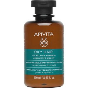 Apivita Oil Balance Peppermint & Propolis Shampoo, 250ml
