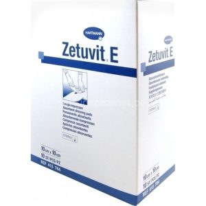 Γάζες Απορροφητικές Hartmann Zetuvit E Διαστάσεις 10cm x 10cm, 25τμχ
