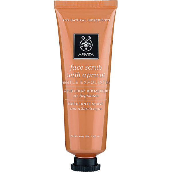 Apivita Face Scrub Ήπιας Απολέπισης με Βερίκοκο, 50ml
