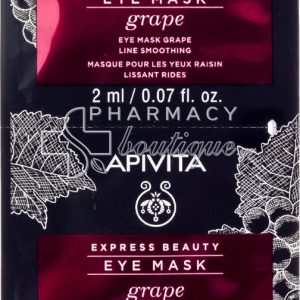 Apivita Express Beauty Αντιρυτιδική & Συσφιγκτική Μάσκα Ματιών με Σταφύλι, 2x2ml