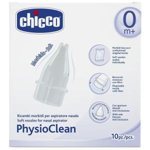 Chicco Physioclean Ανταλλακτικά Κιτ Αναρρόφησης Για Τη Μύτη 10τμχ
