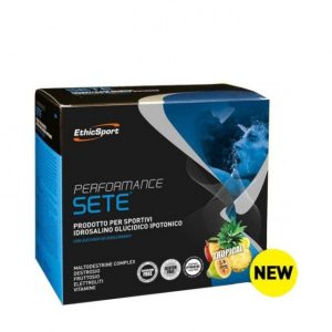 EthicSport Performance Sete Tropical Διατηρεί τα Αποθέματα Ηλεκτρολυτών, Υδατανθράκων και Νερού, 14 Φακελάκια