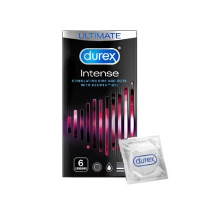 Durex Perfomax Intense 6τεμ, Προφυλακτικά Με Κουκκίδες, Ραβδώσεις & Επιβραδυντικό Τζελ