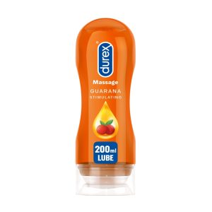 Durex Massage Guarana Stimulating Lube 200ml, Λιπαντικό & Τζέλ για Μασάζ 2σε1