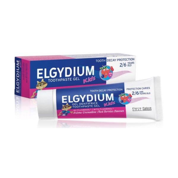 Elgydium Οδοντόκρεμα KIds 50ml 1000 ppm με Γεύση Κόκκινα Φρούτα για 2+ χρονών