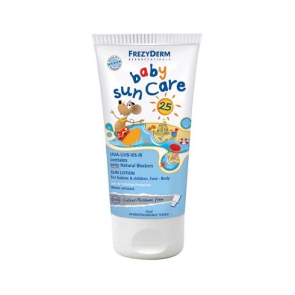Frezyderm Baby Sun Care SPF25, Αντηλιακό Γαλάκτωμα για Βρέφη και Παιδιά Πρόσωπο/Σώμα, 100ml